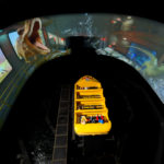 Wrap around Immersive Screen inside Tunnel of Jurassic Island